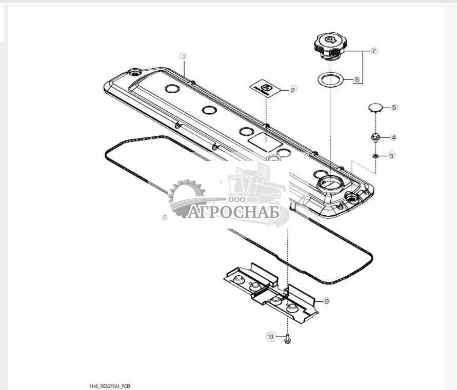 1145 Крышка клапана 